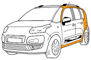 покраска кузова citroen c3 picasso